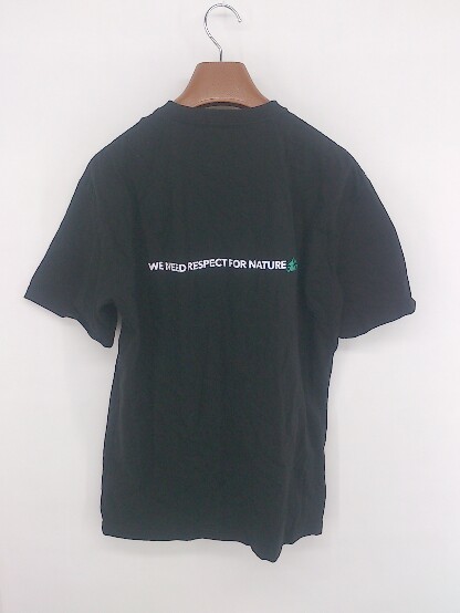 ◇ CAMP7 ワンポイント カジュアル 半袖 Tシャツ カットソー サイズL ブラック マルチ レディース E_画像2