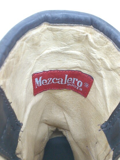 ◇ Mezcalero メスカレロ SARAPE ペコス オルテガ ミドル ブーツ サイズ39EE モスグリーン系 マルチ レディース P_画像4
