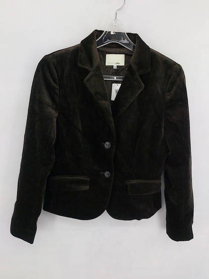 * Spick&Span Spick & Span велюр длинный рукав tailored jacket 36 Brown женский 