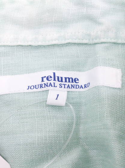 ◇ JOURNAL STANDARD relume ジャーナルスタンダード レリューム 長袖 シャツ サイズ1 グリーン レディース_画像4