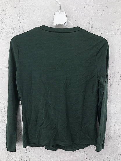 ◇ Calvin Klein カルバンクライン 長袖 Tシャツ カットソー サイズ4 ダークグリーン系 レディース_画像3