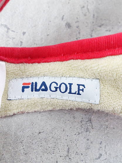 ◇ FILA GOLF フィラゴルフ サンバイザー 帽子 レッド系 レディース P_画像5