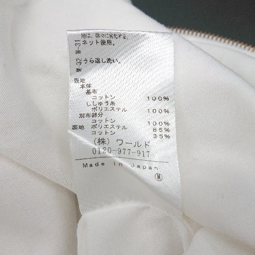 ◇ anatelier アナトリエ バックファスナー レース 清楚 綺麗め 半袖 ひざ丈 ワンピース サイズ38 ホワイト レディース E_画像5