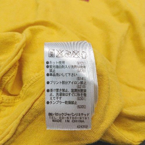 ◇ MOUSSY ラウンドネック スター柄 薄手 透け感なし 定番シルエット タンクトップ サイズFREE イエロー レディース Eの画像4