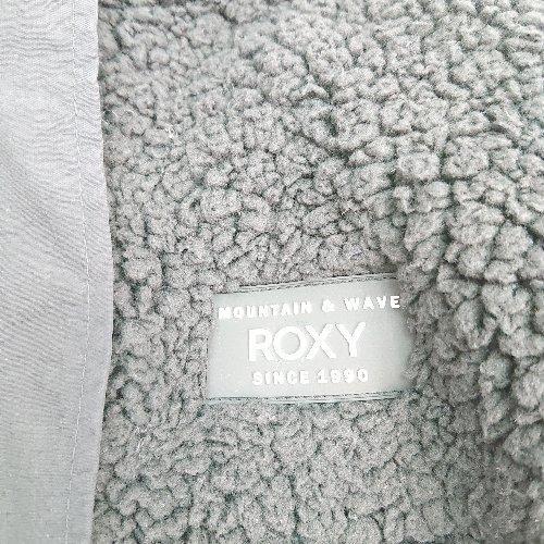 ◇ ROXY ロキシー ハイネック ふわふわ 冬向け ロゴ刺? 長袖 ジャンパー サイズS ブラック レディース E_画像4