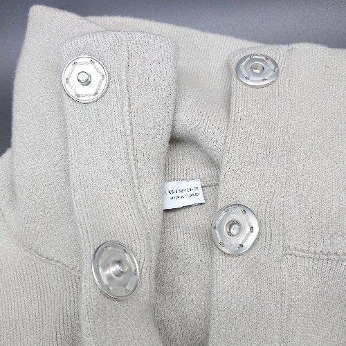 * ZARA Zara с высоким воротником боковой разрез передний кнопка сверху товар свитер без рукавов размер XS-S серый женский E