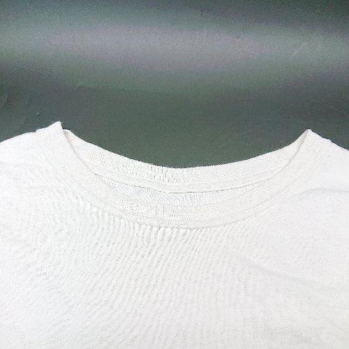 ◇ JOHNBULL 文字入り プルオーバー カジュアル おしゃれ 長袖 Tシャツ 表記なし ホワイト レディース E_画像3