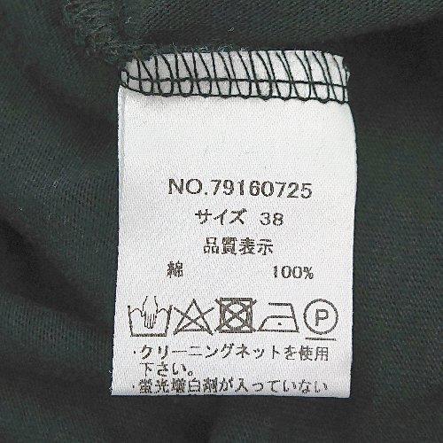 ◇ RED CHOP WORKS クルーネック コットン100％ シンプル サイドスリット - Tシャツ サイズ38 ブラック レディース E_画像4