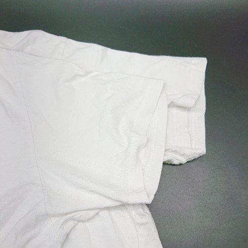 ◇ GU ジーユー クルーネック フロントプリント QUEEN コラボ シンプル 半袖 Tシャツ サイズL ホワイト レディース E_画像5