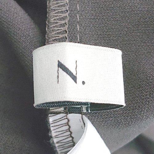 ◇ N. エヌ フロントボタン ショート丈 ポケット おしゃれ 長袖 ジャケット サイズM ダークブラウン レディース E_画像3