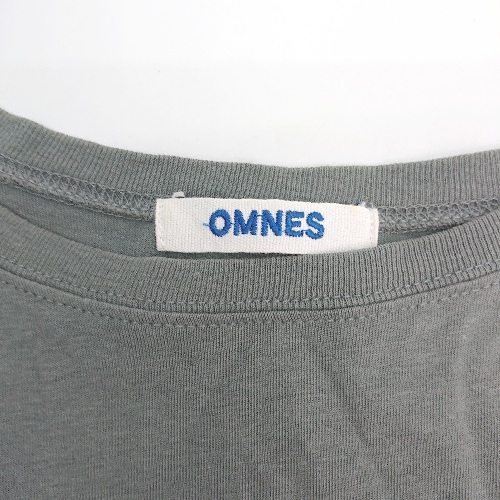 ◇ OMNES 無地 シンプル カジュアル おしゃれ 夏コーデ Tシャツ 表記なし ブルー系 レディース E_画像4