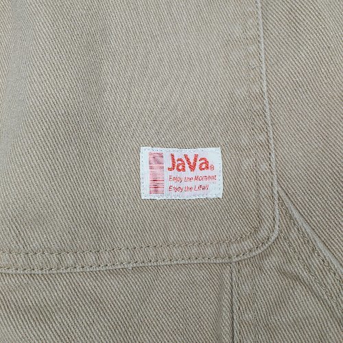 ◇ JaVa ジャバ ウエストゴム 大人カジュアル チャックボタン閉め パンツ サイズL ベージュ レディース E_画像6