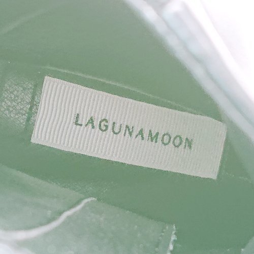 ■ lagunamoon ミニマル スクエアトゥ サイドファスナー カジュアル ショート ブーツ サイズS ブラック レディース E_画像9