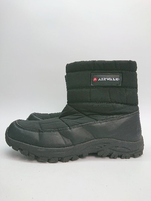 # AIR WALK snowboard ski casual simple short snow boots size 25-25.5 black men's E