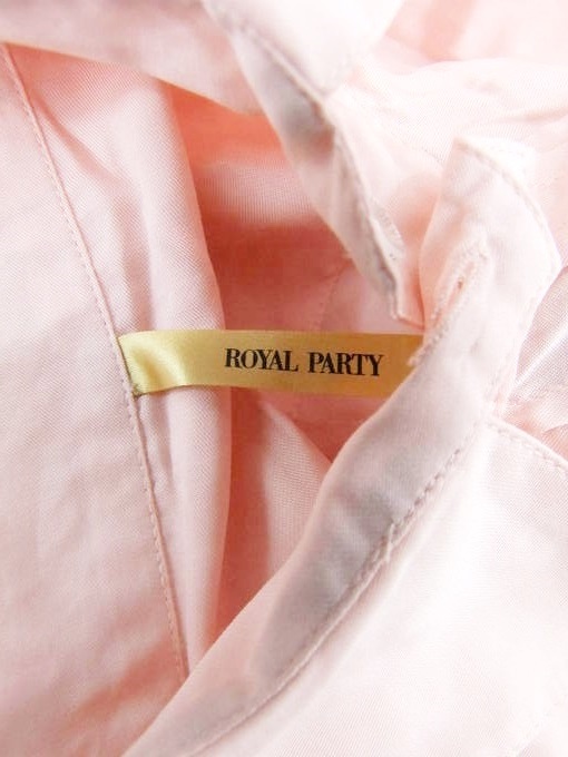 ◇ ●美品● ROYAL PARTY ロイヤルパーティー タグ付 長袖 シャツ ブラウス 38 ピンク レディース_画像4