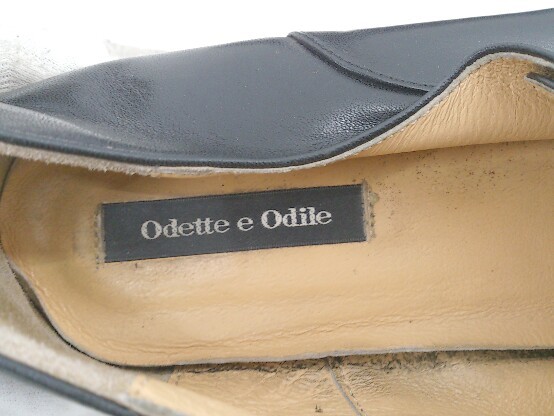 ◇ Odette e Odile UNITED ARROWS ストレートチップ 大人女子 マニッシュ シューズ サイズ24.5 ブラック レディース P_画像4