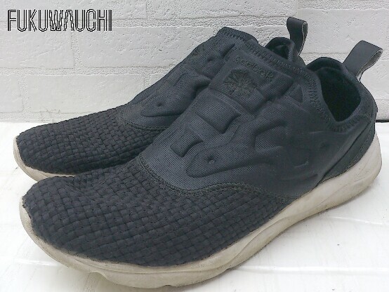 ◇ Reebok リーボック CM9809 FURYLITE SLIP ON WOVEN スニーカー シューズ 27.5ｃｍ ブラック メンズ_画像1