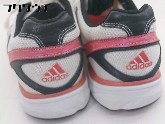 ◇ adidas アディダス adizero G14488 スニーカー シューズ サイズ24cm ホワイト レッド系 メンズの画像7