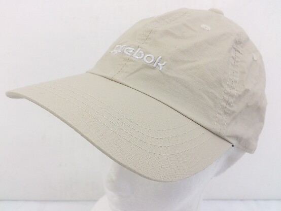 ◇ Reebok リーボック キャップ 帽子 ベージュ 57-59cm メンズの画像1