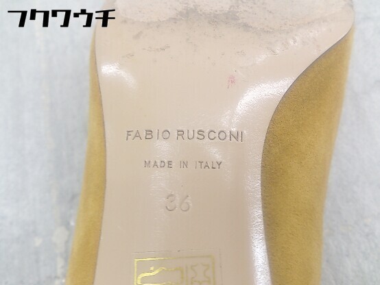 ◇ FABIO RUSCONI ファビオ ルスコーニ イタリア製 ヒール パンプス サイズ36 ブラウン系 レディース_画像8