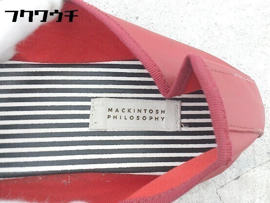 ◇ MACKINTOSH PHILOSOPHY マッキントッシュフィロソフィー リボン フラット パンプス シューズ M レッド * 1002799992404_画像4