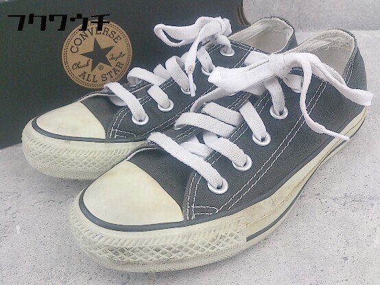 * * CONVERSE Converse M9166 ALL STAR OX canvas all Star sneakers size 22cm black lady's 