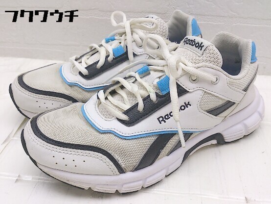 ◇ Reebok Royal Run Finish Shoes DV8776 スニーカー シューズ サイズ23.5cm ホワイト ライトブルー レディース_画像1