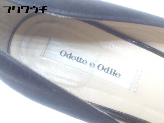 ◇ Odette e Odile オデット エ UNITED ARROWS ポインテッドトゥ パンプス 23ｃｍ ブラック レディース_画像5