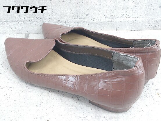 * Fin fins type pushed . Flat pe tongue ko pumps size 24 Brown lady's 
