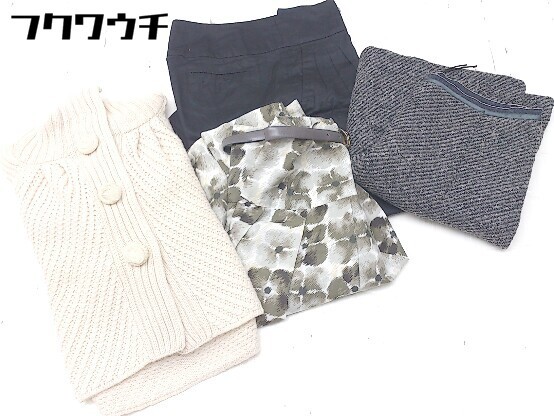 ■ ◎ SPORTMAX まとめ売り4点セット サイズ36&M サイズカシミヤ ニット カーディガン スカート パンツ レディース_画像1