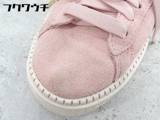 ◇ PUMA プーマ PLATFORM TRACE 365830-13 スニーカー シューズ サイズ24cm ピンク レディース_画像8