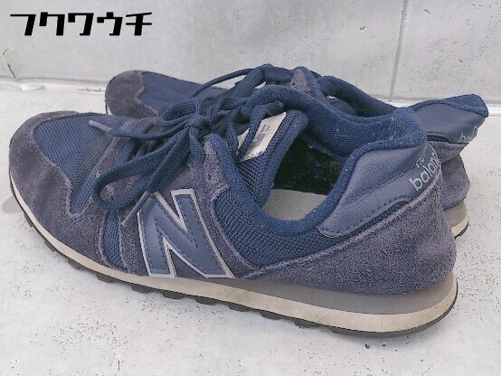 ◇ NEW BALANCE ニューバランス ML373NIV スニーカー シューズ 23.5？ ネイビー レディース_画像3