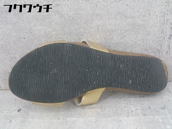 * PLAKTONp lactone Flat sandals size 38 Gold lady's 