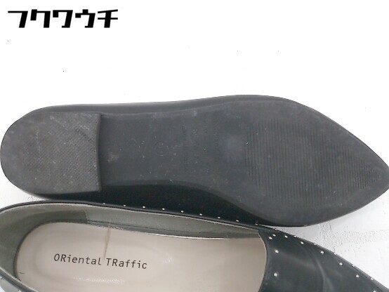 ◇ ◎ Oriental Traffic オリエンタルトラフィック ポインテッドトゥ パンプス シューズ サイズ39 ブラック レディース_画像6
