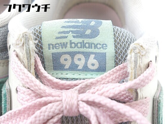 ◇ NEW BALANCE ニューバランス WR996HL スニーカー シューズ サイズ23.5cm ブルー ホワイト ピンク レディース_画像6