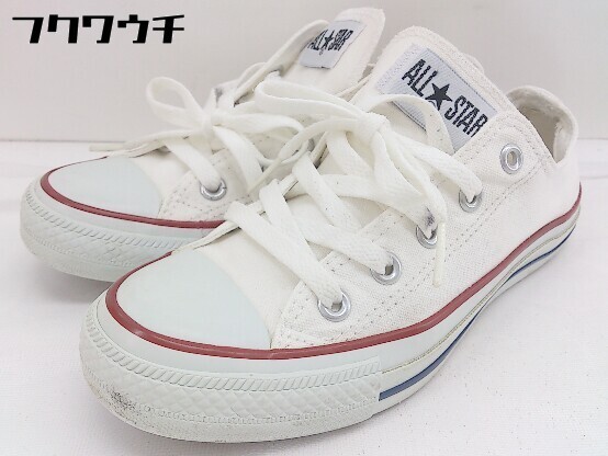 ◇ CONVERSE コンバース M7652 ALL STAR オールスター ローカット スニーカー シューズ サイズ22.5cm ホワイト レディースの画像2