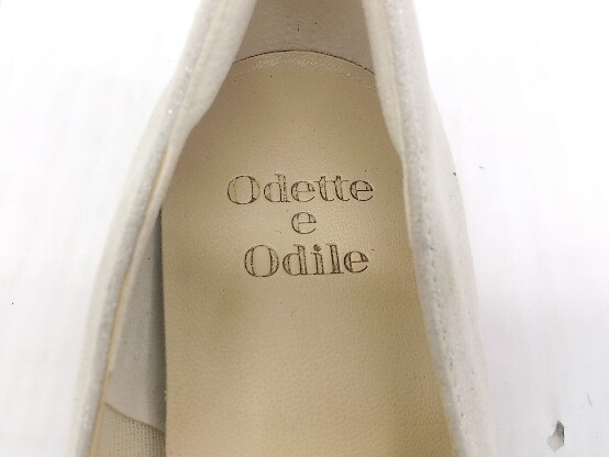 ◇ Odette e Odile UNITED ARROWS ポインテッドトゥ パンプス シューズ サイズ22cm ベージュ系 レディース_画像4