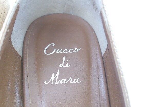 ◇ MODE ET JACOMO Cucco di Maru クッコディマル ヒール サンダル サイズ22.5 ゴールドベージュ系 レディース_画像5