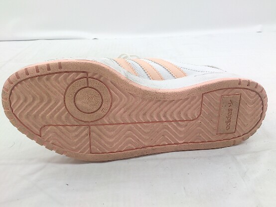 ◇ adidas アディダス Team Court FY272 スニーカー シューズ サイズ24ｃｍ ホワイト ピンク レディース Pの画像6
