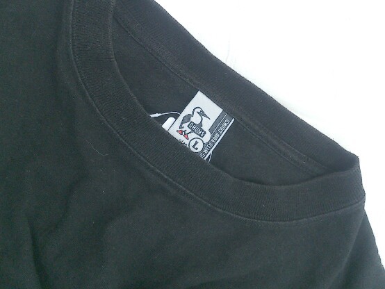 ◇ CHUMS チャムス 半袖 Tシャツ カットソー サイズL ブラック ホワイト レディース P_画像5