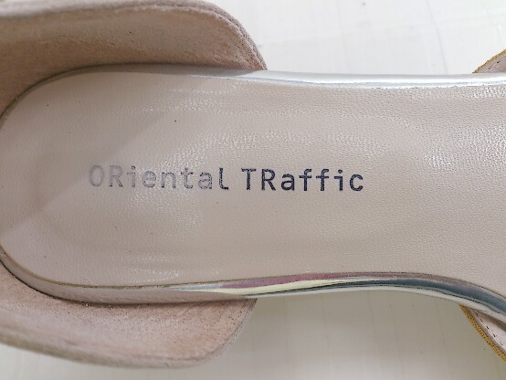 * Oriental Trafficpo Inte dotu раздельный туфли-лодочки размер 35 горчица бежевый женский P