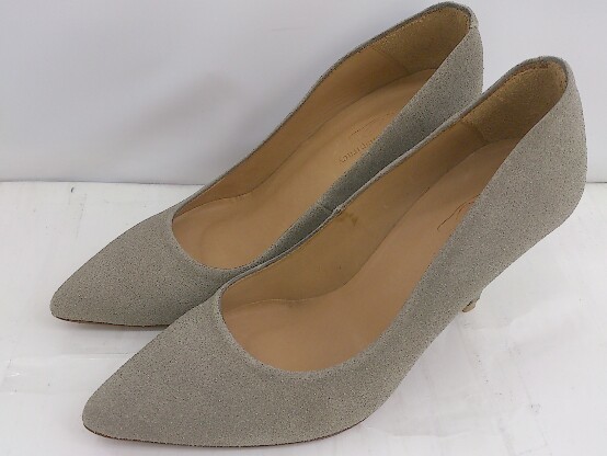 * the last conspiracy The last navy blue s pillar si- heel pumps size 38 beige group lady's P