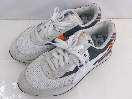 ◇ PUMA Future Rider W.cats 374768 スニーカー シューズ サイズ23.5ｃｍ ホワイト マルチ レディース P_画像1