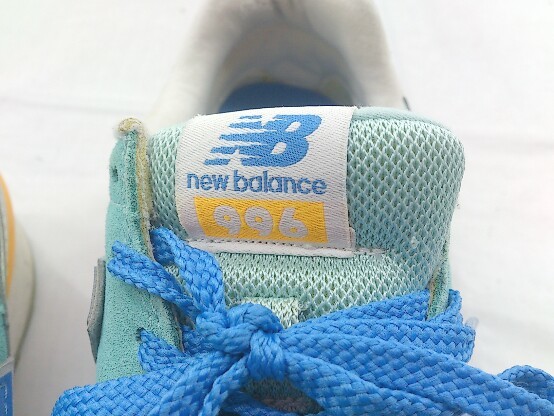 ◇ NEW BALANCE ニューバランス D WR996JF スニーカー シューズ サイズ 23.5cm グリーン ブルー レディース P_画像4