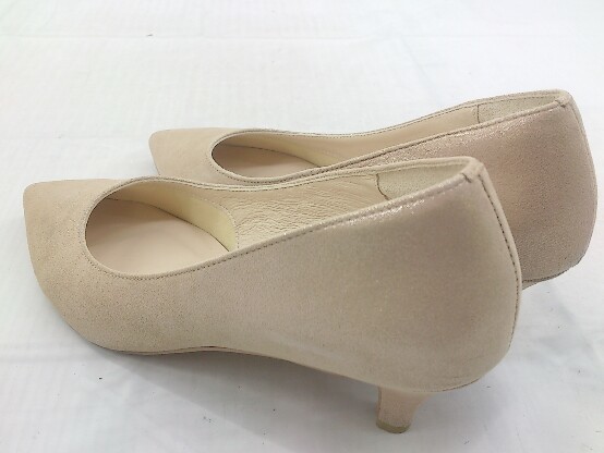 * Piche Abahousepo Inte dotu heel pumps size 36 champagne gold beige lady's P