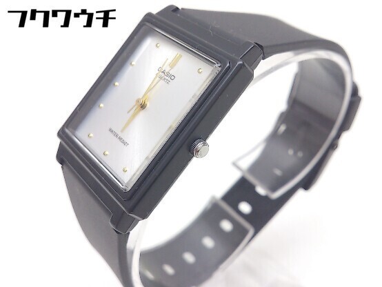 ◇ CASIO カシオ 動作未確認 クォーツ式 3針 アナログ 腕時計 ウォッチ ブラック レディース_画像3