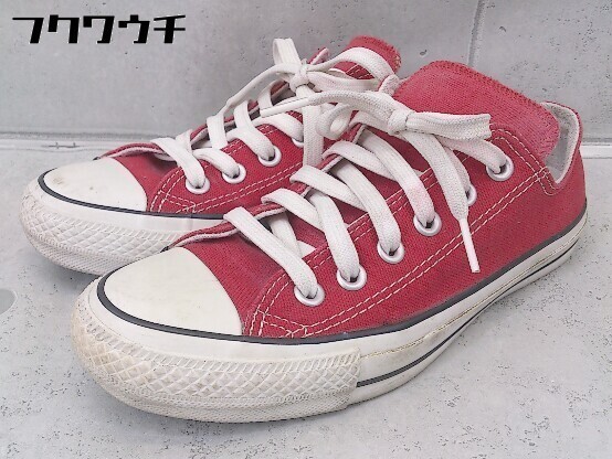 ◇ CONVERSE コンバース CONVERSE ALL STAR 100 COLORS OX 1CK563 スニーカー シューズ 24cm レッド レディース_画像2