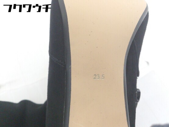 □ 同梱不可 ◎ UNTITLED アンタイトル サイドジップ ロング ブーツ サイズ23.5 ブラック レディース_画像8