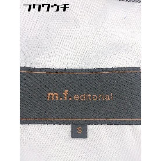 ◇ m.f.editorial ストライプ 2B シングル 長袖 テーラードジャケット サイズS ホワイト系 ネイビー系 メンズ_画像7