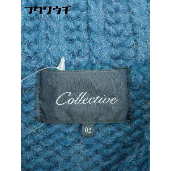 ■ Collective コレクティブ 長袖 ショールカラーカーディガン サイズ02 ブルー メンズ_画像4